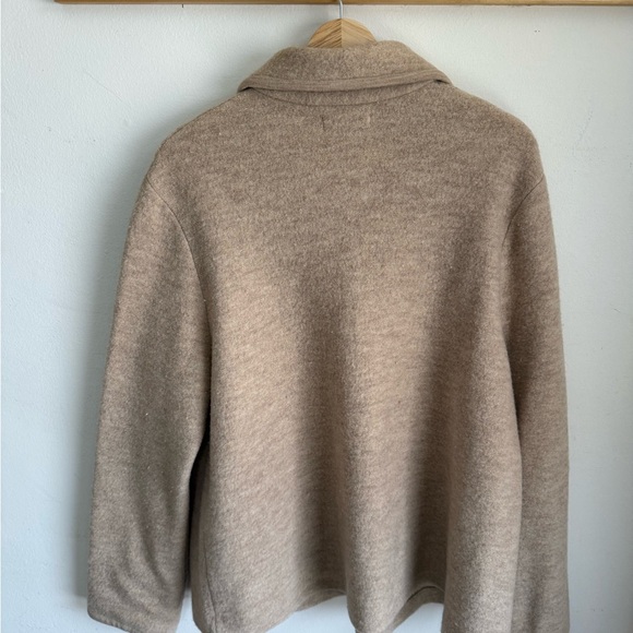 Lands' End Tan Wool Coat - Picture 2 of 3